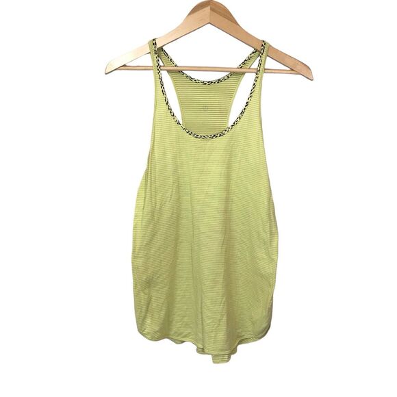 Lululemon What the Sport Singlet Tanks - size 4 - Heathered Clarity Yellow - Picture 6 of 8